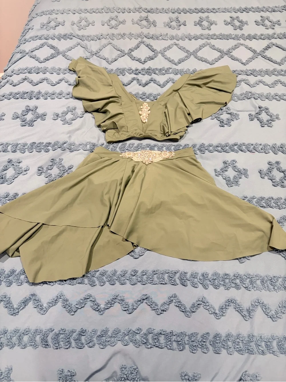 Reverence Dreamy Sage Lyrical Dance Costume Set Child YL